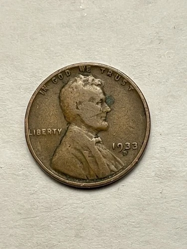 1933 D Wheat Penny In Good Condition