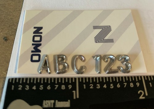 NDT 1/4" x 1/16" LEAD FIGURES (full set of numbers 0-9 ) - Picture 2 of 3