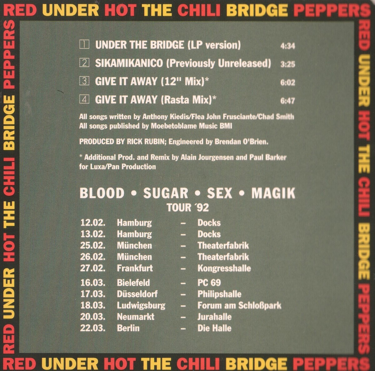 Red Hot Chili Peppers 1989USオリジナル盤 Red Hot Chili Peppers 1989USオリジナル盤 Red Hot Chili Peppers