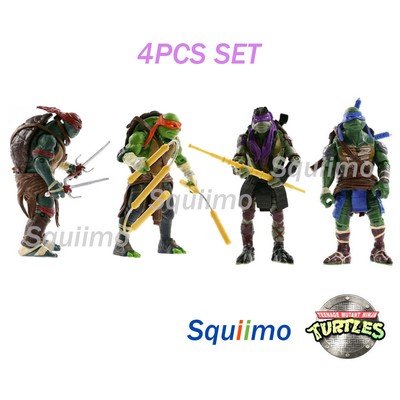4pcs//Lot Teenage Mutant Ninja Turtles Movie 5/" PVC Action Figure Toys TMNT toy