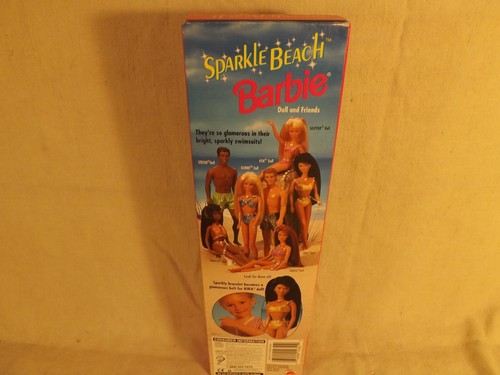 Vtg. 1995 Sparkle Beach Kira Barbie Doll # 14351 NRFB w/bracelet - Picture 4 of 8