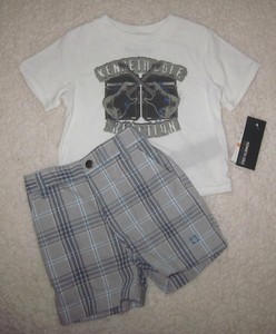 NEW-KENNETH-COLE-REACTION-INFANT-BOYS-2-PIECE-SET-OUTFIT-SHIRT-SHORTS-12-MONTHS