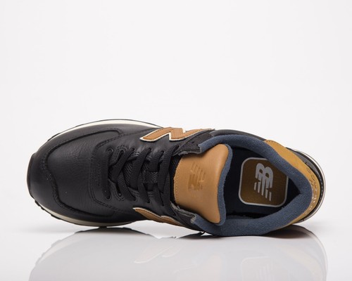 New Balance Uomo Sneakers Pelle Nero/Marrone 574 Scarpe da Ginnastica EU40 - Foto 9 di 12
