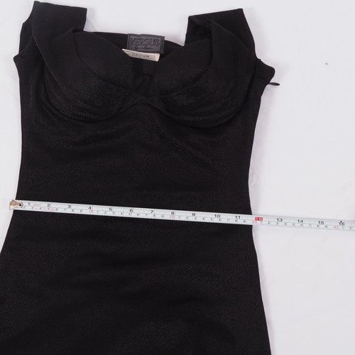 GIANNI VERSACE VERSUS Vintage Women's Black Maxi Evening Long Dress size IT 40 - Picture 8 of 10