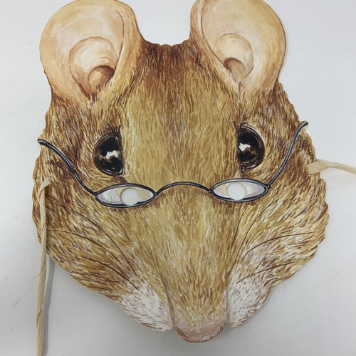 Vintage 2 Beatrix Potter Maus von Glouster Papiermeister Masken 1993 Mamelok Warne - Bild 3 von 5