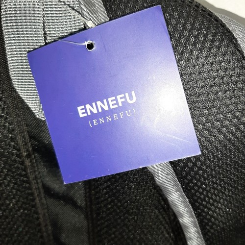 ENNEFU bequemer atmungsaktiver Haustierrucksack schwarz/grau - Bild 3 von 3