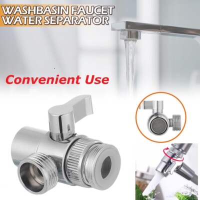 3-Wege Diverter Ventil Messing Wasserhahn Umschaltventil mit M22 zu M24 Adapter