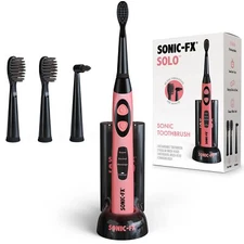 Solo Electric Toothbrush with 3 Modes and Interdental Head Rechargeable Base