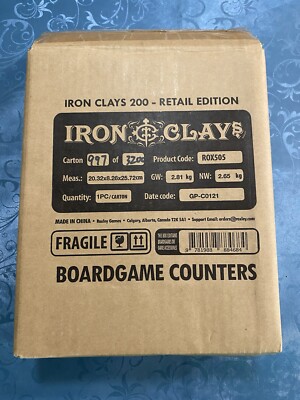 【新品未開封】IRON CLAYS 200 クレイコイン roxley ボドゲ ca937df0e1ba--IMG-5270-