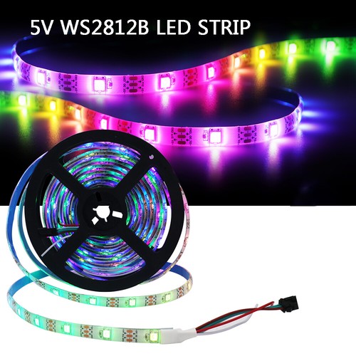 WS2812B LED Streifen Stripe 1-5M WS2812 RGB Flexibler Streifen Adressierbar 5V - Bild 27 von 33