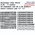 3XAlphabet A-Z & 1-10 Vinyl Decal Numbers - Mailbox, Shop, Wall, Address, Locker