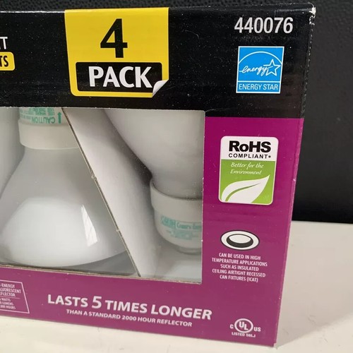 Feit Electric R30 Reflector Lamp Bulb 65W 2x 4 Pack, 750 Lumens 15 Watt - Picture 5 of 6