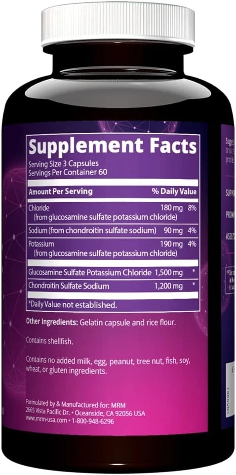 Soporte óseo y articular con glucosamina 1500 mg / fórmula de condroitina 1200 mg Foto 4 de 4