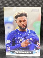 2024 Topps Stadium Club Junior Caminero Chrome Insert Rookie Card #223 - Rays