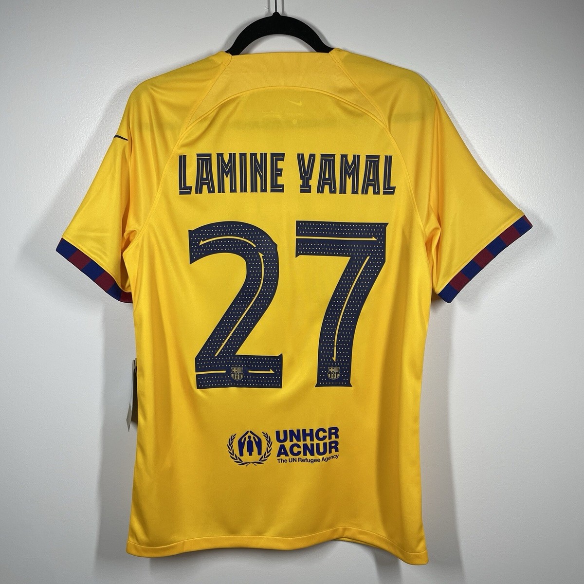 NEW Lamine Yamal Barcelona 2023 2024 4th Soccer Jersey Nike NEW Lamine Yamal Barcelona 2023 2024 4th Soccer Jersey Nike