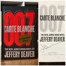 *Signed* Carte Blanche: 007 / James Bond - Jeffery Deaver (1st edition, 2011)