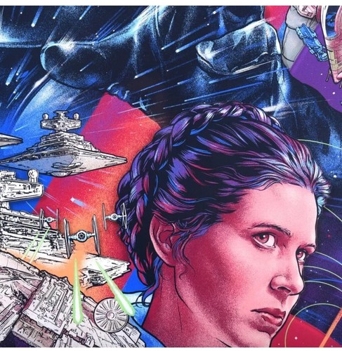 BNG Martin Ansin Star Wars Empire Strikes …Saga Cont. Layered Acrylic Panel COA - Picture 5 of 12