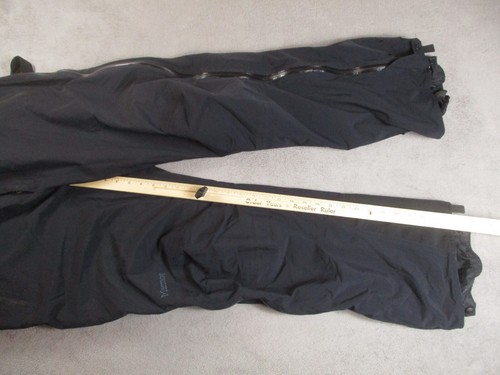 Marmot Thunderlight Bibs Mountain Snow Pants Men XL Short Black Full Zip GoreTex - Picture 19 of 24