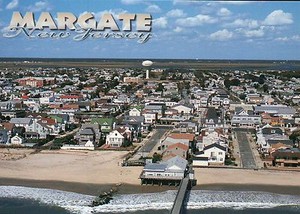 Aerial View Of Margate New Jersey Atlantic Ocean S Beach Resort Image Is Loading Aerial View Of Margate New Jersey Atlantic Ocean