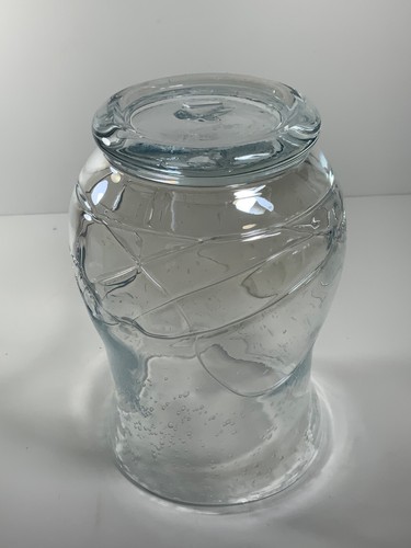 Vintage Hand Blown Bubble Glass Art Glass Hurricane/Vase - Picture 8 of 10