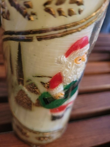 Vintage Rainbow-lite NOS  SANTA  with guitar Candle  - Picture 2 of 7
