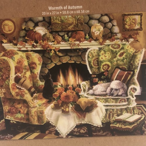 Cardinal Susan Rios Warmth Of Autumn 1000 Piece Dog Cat Home 20x27 In - Picture 2 of 4