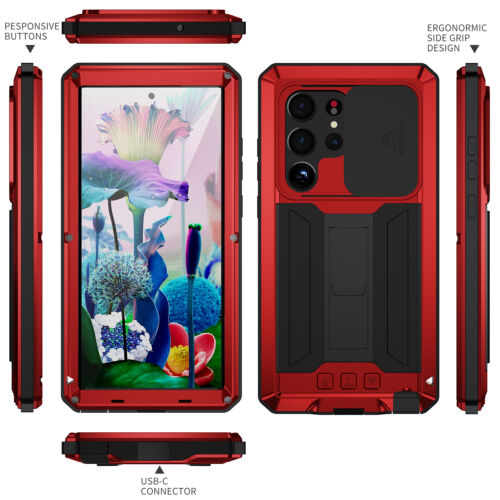 Funda de aluminio Gorilla Glass a prueba de golpes para Samsung Galaxy S25 S24 Ultra S23 Plus - Imagen 33 de 45