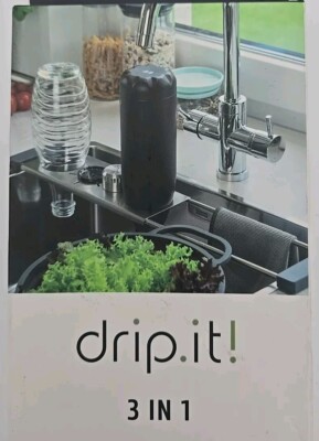 Kitchen Sink Organizer Multifunctional Stainless Steel Drainer Adjustable New