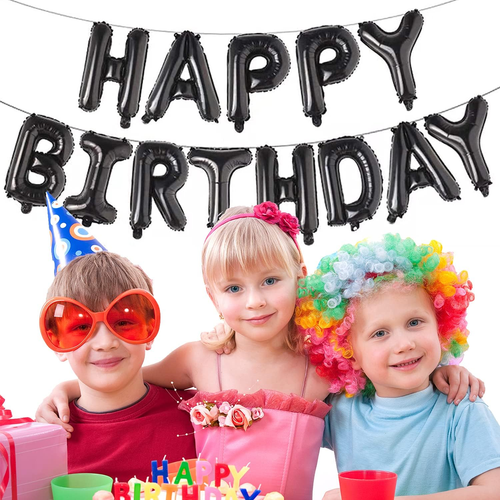 Happy Birthday Balloon Banner Letter Party Decorations, 16 Inch 3D Aluminum Foil - 第 6/12 張圖片