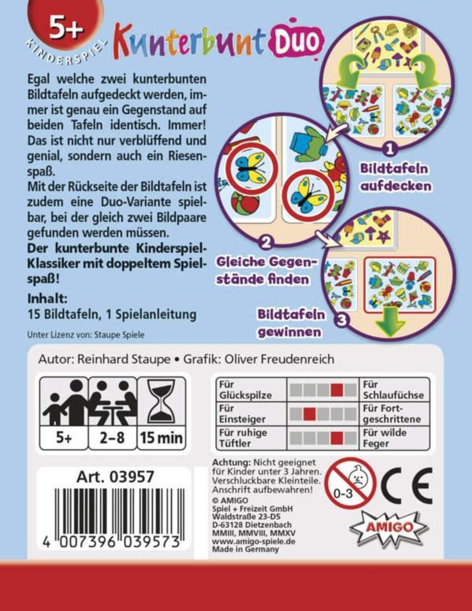 Thumbnail - Amigo Kartenspiel Kunterbunt Duo
