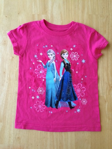 Disney Store Princess Anna Queen Elsa Short Sleeve T Shirt Girl 4 5/6 7/8 NEW - Picture 6 of 6