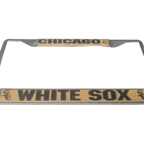 Vtg Chicago White Sox License Plate Frame - Picture 2 of 5