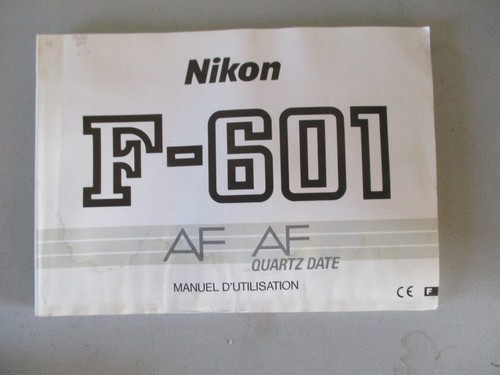 MANUEL NIKON F-601 FRANCAIS