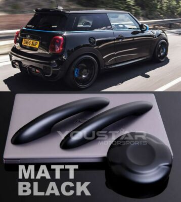 US STOCK MATT BLACK Door Handle & Gas Cap Covers for MINI Cooper S F56 F57 JCW