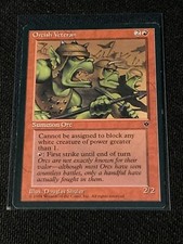 Magic the Gathering Fallen Empires Orcish Veteran (Shuler)