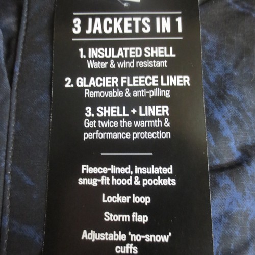 CHILDREN'S PLACE KIDS 3 IN 1 JACKET - GALAXY NAVY - MEDIUM 7/8 - Picture 2 of 10