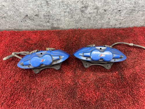 BMW F22 F30 F32 F36 FRONT M-PERFORMANCE BREMBO BRAKE CALIPERS BLUE SET OEM 99K - Picture 1 of 13