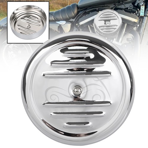 7 inch Round Stripe Air Cleaner Cover For Harley Softail Deluxe FLSTN EFI FLSTNI - Picture 2 of 15