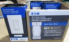 Eaton WFSW15-W Wi-Fi Smart Switch White, Control Your Lights From Anywhere New *