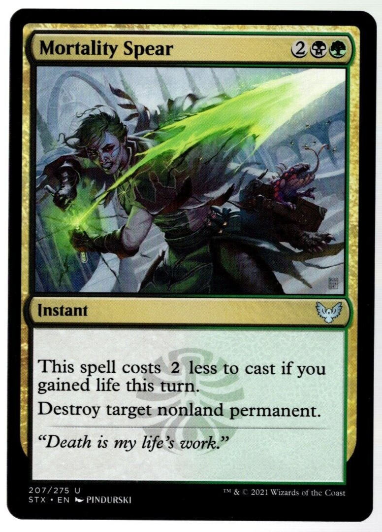 Mortality Spear 207/275 Non Foil Uncommon Commander 2021 MTG Near Mint