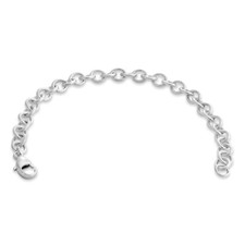 5.5mm Thick Sterling Silver Necklace Extender 2.0'' - 6.0" X0585S