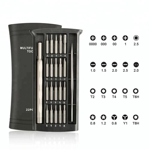 MacBook Smartphone Tool Set Pentalobe 1.2 Phillips PH000, Torx T5 Tri-Point Y0.6 - Picture 3 of 12