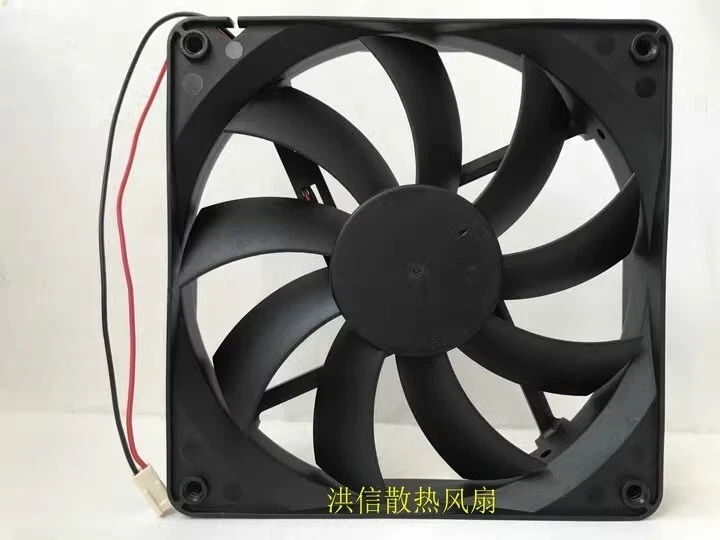 Coolmax 13525H12B ND1 DC12V 0.40A 135 * 25 мм 2-контактный вентилятор охлаждения с высоким потоком воздуха - Изображение 3 из 4