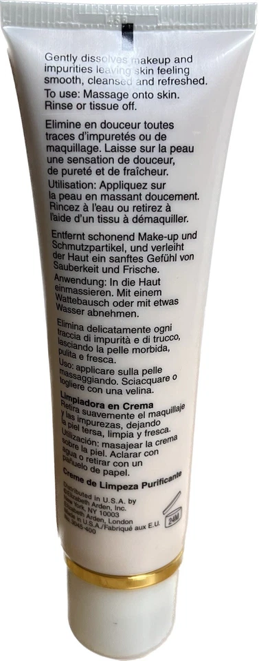 Crema purificadora de ceramida Elizabeth Arden 4,2 oz/125 ml. NOS - Sin caja Foto 2 de 2