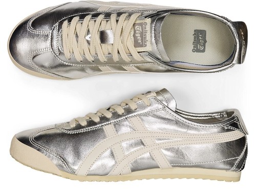 Onitsuka Tiger MEXICO 66 Unisex 1183B566 021 PLATEADO/BLANCO APAGADO Nuevo - Imagen 19 de 19