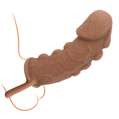 Add Reuse-Condom-Thick-Penis-Extender-Enlarger-Sleeve-Bigger-Girth Enhancer-Male - Bild 13 von 16