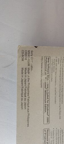 SONY MSACFD2M Floppy Disc Interface Adapter for Memory Stick MSAC-FD2M Brand New - Picture 2 of 4