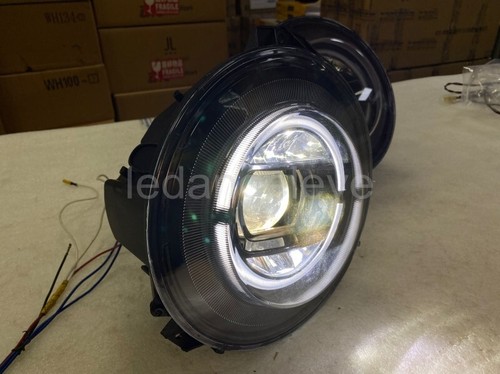 LED Front lamps For Benz W463 LED Head Lights 2007-2017 year black housing - Picture 3 of 9