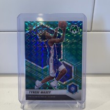 🔥2020-21 PANINI MOSAIC TYRESE MAXEY GREEN MOSAIC PRIZM ROOKIE 76ERS🔥