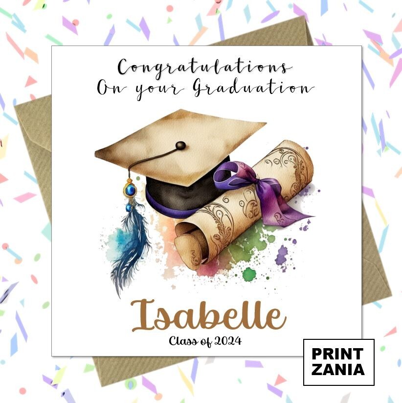 Personalised Graduation Card Daughter Son Granddaughter Grandson Sister ARW | eBay Personalised Graduation Card Daughter Son Granddaughter Grandson Sister ARW | eBay